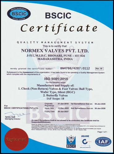 NORMEX ISO 9001 2015